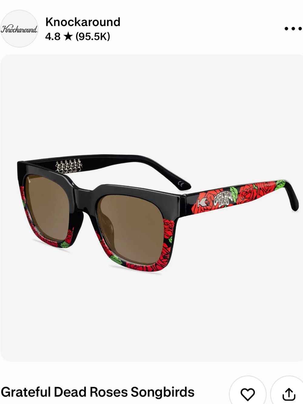 GRATEFUL DEAD KNOCKAROUND SUNGLASSES